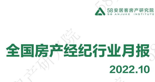 58安居客房產(chǎn)研究院發(fā)布2022年10月全國房產(chǎn)經(jīng)紀(jì)行業(yè)月報 市場承壓前行，服務(wù)品質(zhì)成核心